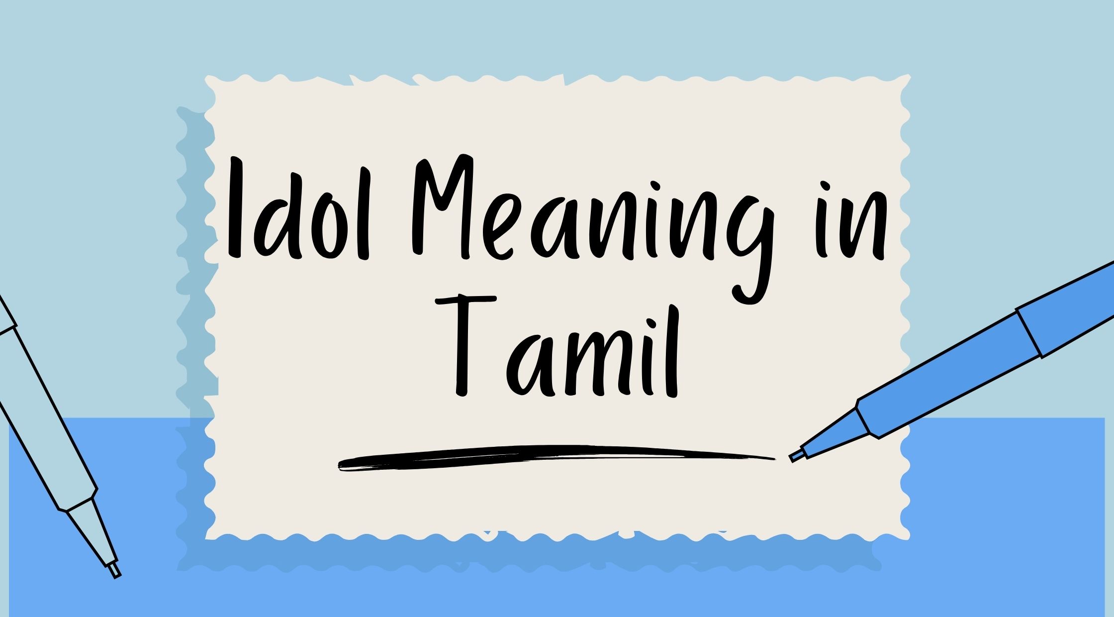 Idol Meaning in Tamil